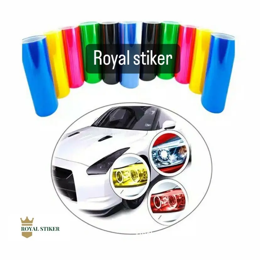 Sticker Skotlet Lampu Smoke Hybrid Glossy doff Mobil Motor