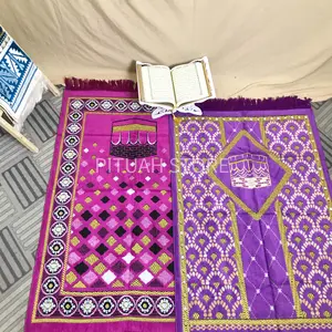 SAJADAH TURKI ALYDRUS UKURAN 70 X 110 CM BAHAN BELUDRU HALUS DAN LEMBUT