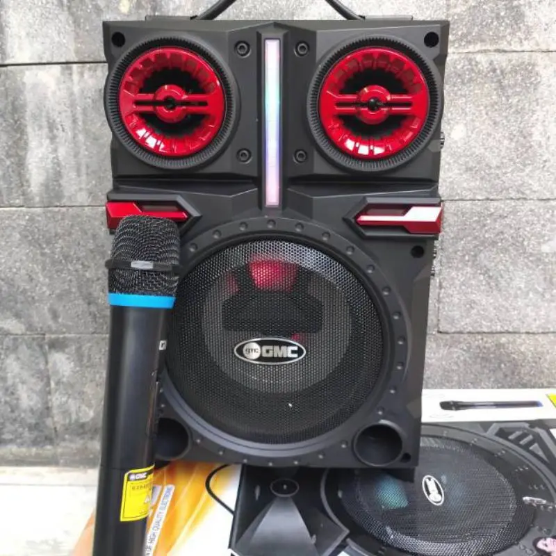 speaker bluetooth karaoke gmc897q free mic wireless// wireless speaker bluetooth portable gmc ///salon gmc 897m/ gmc 897h 3
