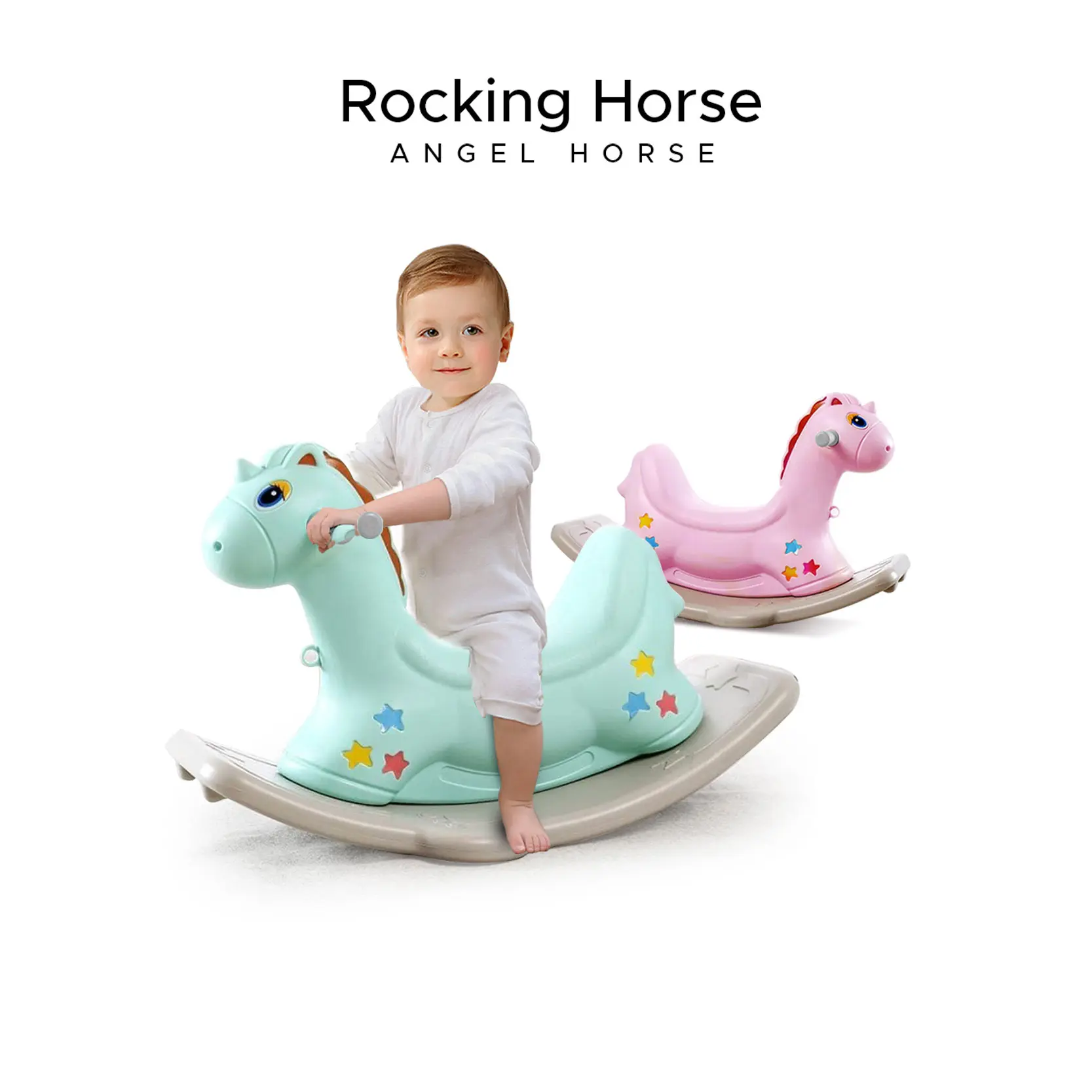 Mainan Anak Bayi Kuda-Kudaan Ringan Aman untuk Main Indoor Outdoor Anak Mainan Anak 001-M1001