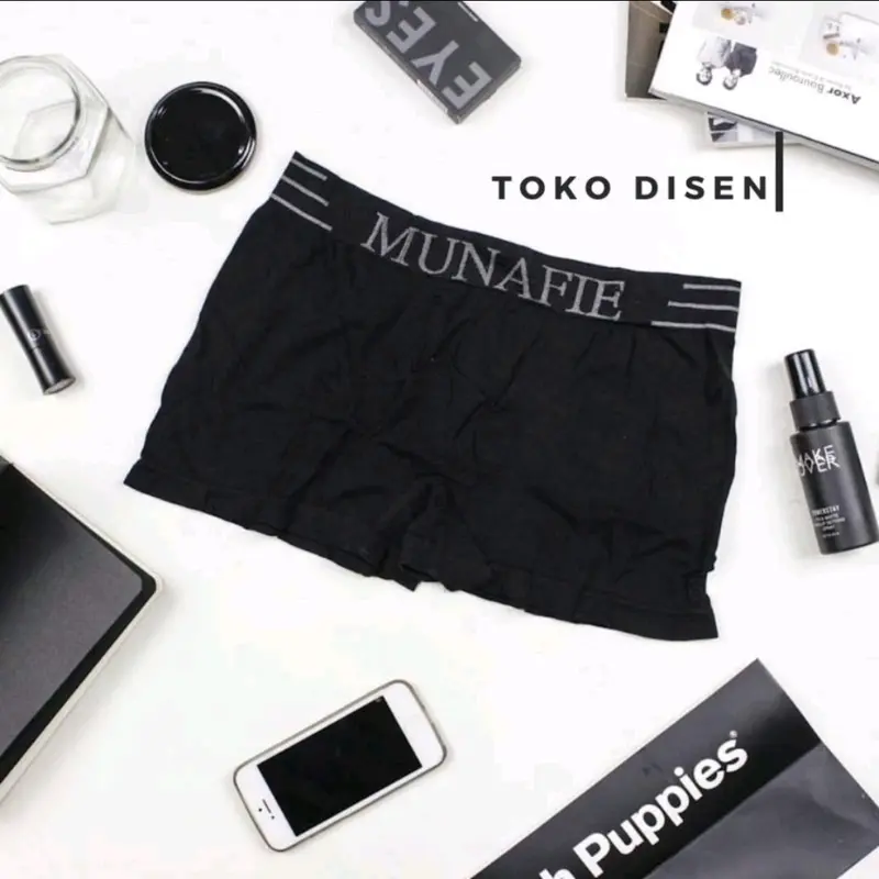 3pcs Pakaian Dalam Pria Celana Boxer pria celana dalam pria import Dewasa Cowok Pendek Katun Sport 1