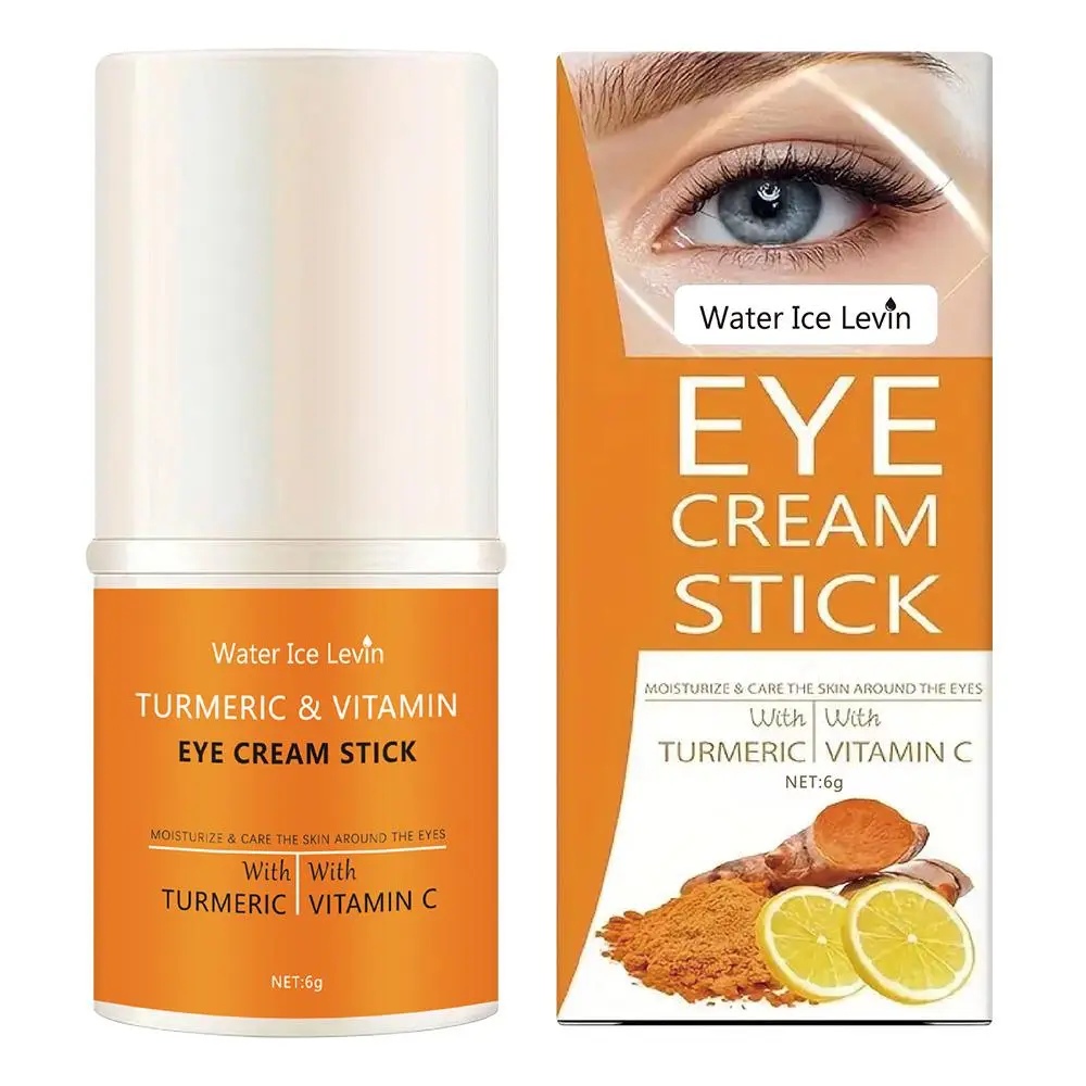 Turmeric & Vitamin C Eye Cream Stick, Moisturizing Eye Cream, Lifting and Firming Eye Care Product for Women & Men, Daily Skincare Product for Daily Use