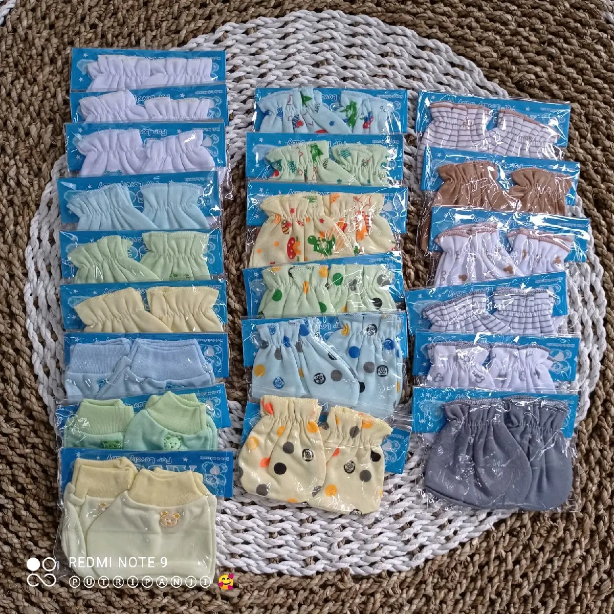 3pcs sartaki sarung tangan kaki bayi Newborn