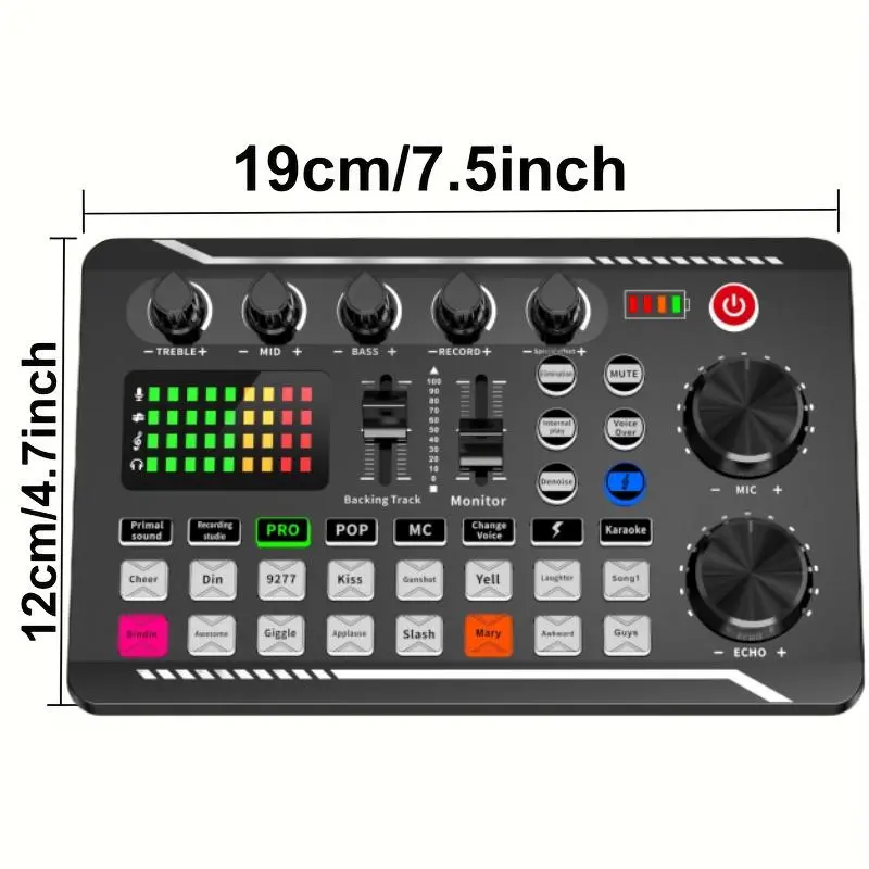 Podcast Equipment Bundle, Audio Interface with Studio Condenser Microphone, DJ Mixer for Podcasting, Singing, Streaming and Gaming 1