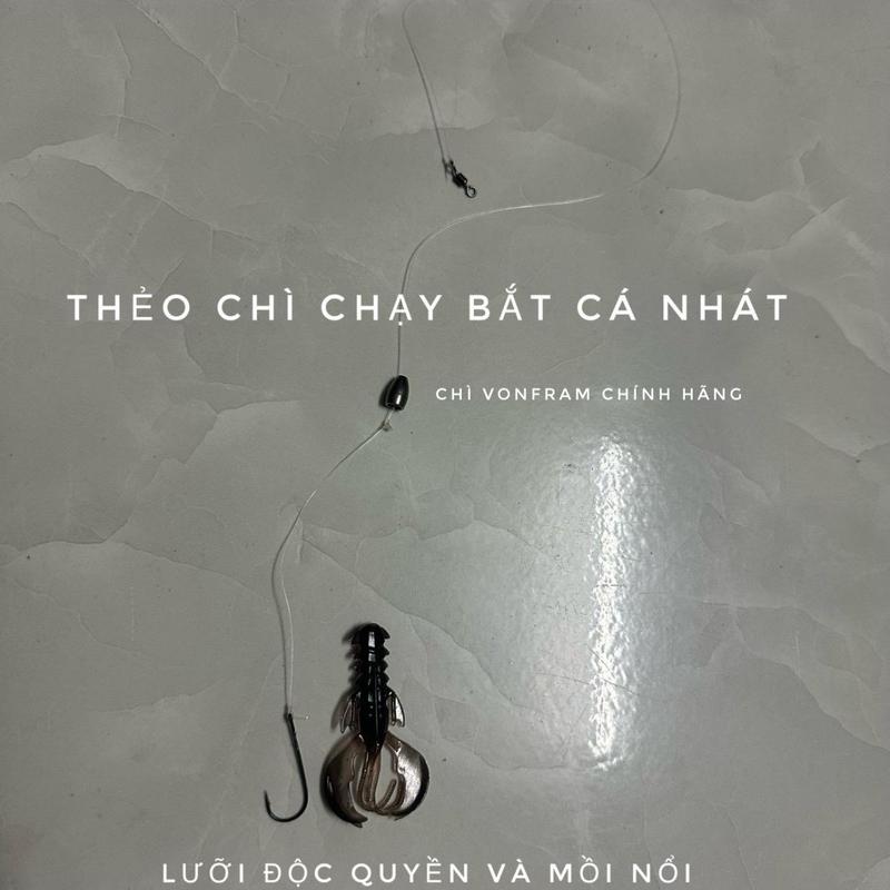 thẻo chì chạy với tôm siêu  nổi lụm cá nhát,cá bể chuyên câu lure( lưỡi siêu bén )và thẻo đôi 2 tầng 4