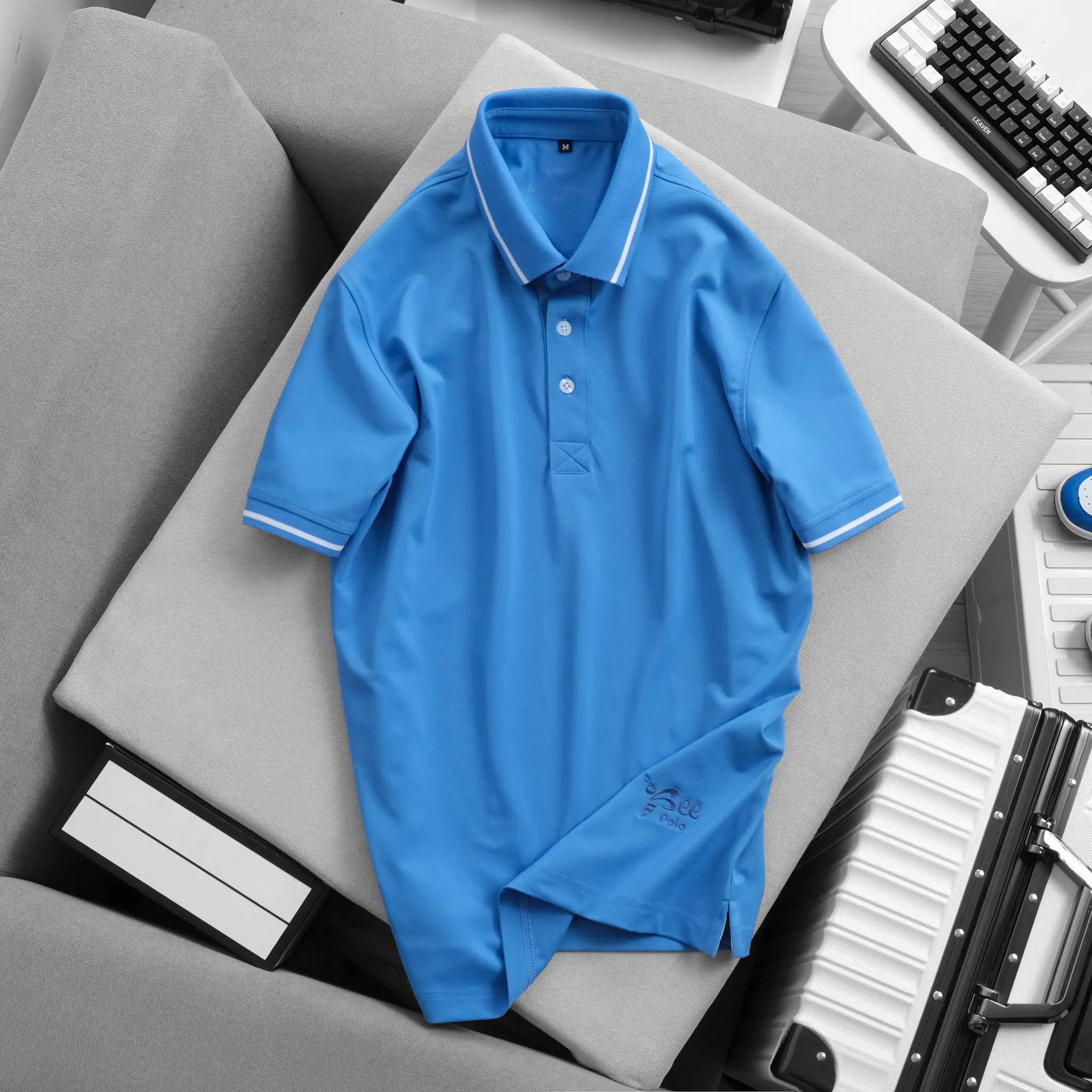 Áo Polo nam cổ sơ mi , nam tính, thanh lịch, sang trọng- Áo polo cổ bẻ -ATSMT1222