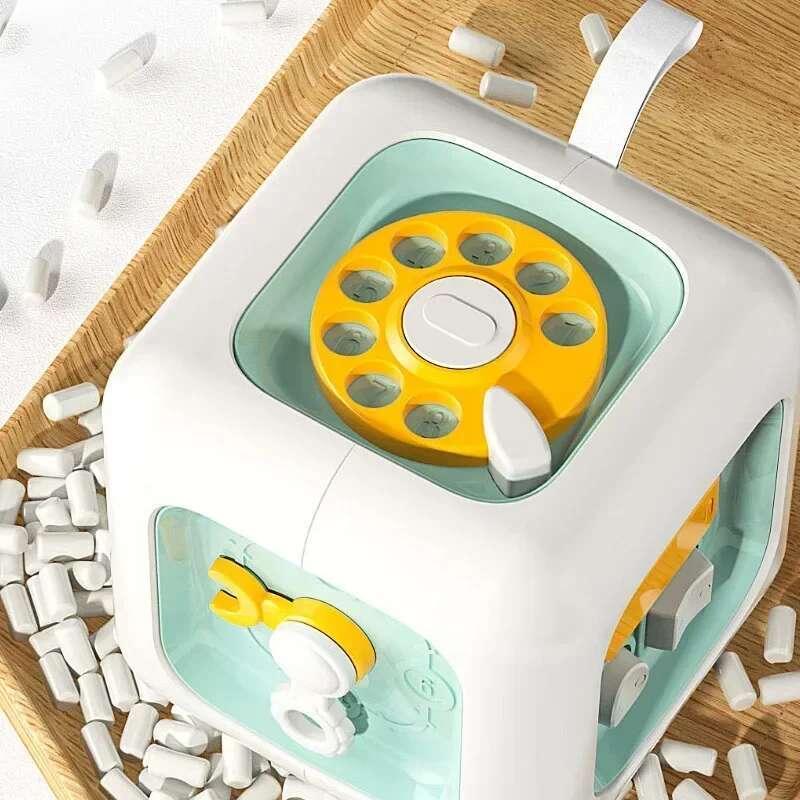 6 in 1 Montessori Sensory Busy Board Baby Practice Skills Drawer ...