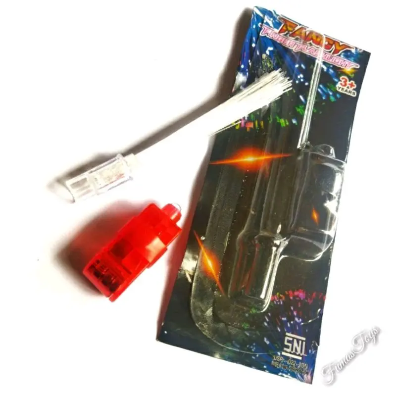 12 Pcs Mainan Cincin Lampu LED Senar Finger Flashlight Grosir Cincin Lampu Jari Murah 3