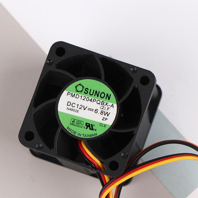 พัดลมเซิร์ฟเวอร์ความเร็วสูง 1 ชิ้น สำหรับ PMD1204PQBX-A 4CM 4028 12V 6.8 W 40x40x28mm 4028 สวิตช์ปิดเสียง พัดลมระบายความร้อนขนาดเล็ก 3