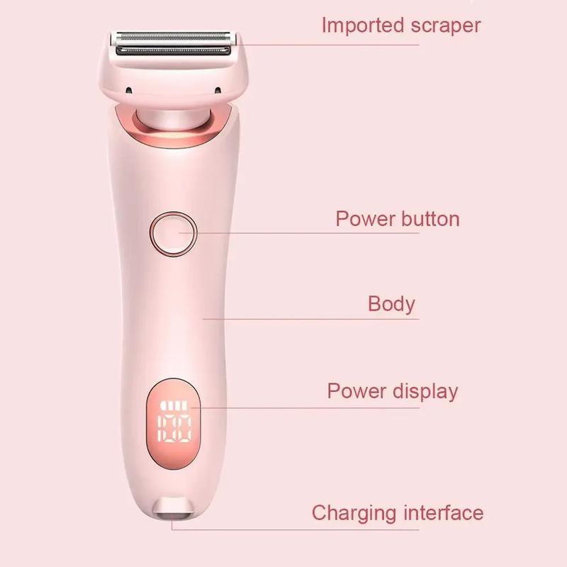 Product Introduction of Painless Hair Removal At Home, 2 In 1 Electric Shaver Razors For Women, Bikini Trimmer For Pubic Hair, Wet & Dry Electric Shaver Steel Waterproof Gentle Removable Stainless Stainless Steel Comfort Portable IPL Hair Removal with Cooling 35