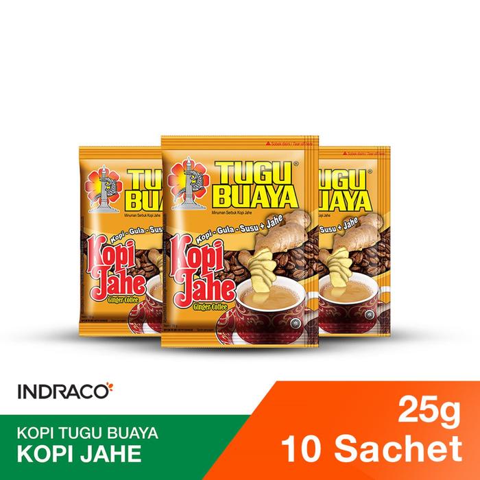 Gambar Tugu Buaya Kopi Jahe (10 sachets x 25g) dari INDRACO Store Kab. Gresik Tokopedia