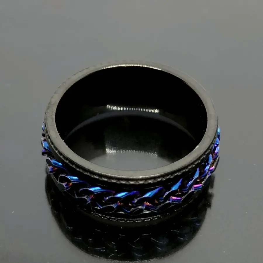Cincin Rantai Blue Rainbow - MG471 - 7