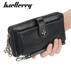 BAELLERRY N1818 Dompet Wanita Panjang Bahan Kulit PU Leather Premium BAEOS
