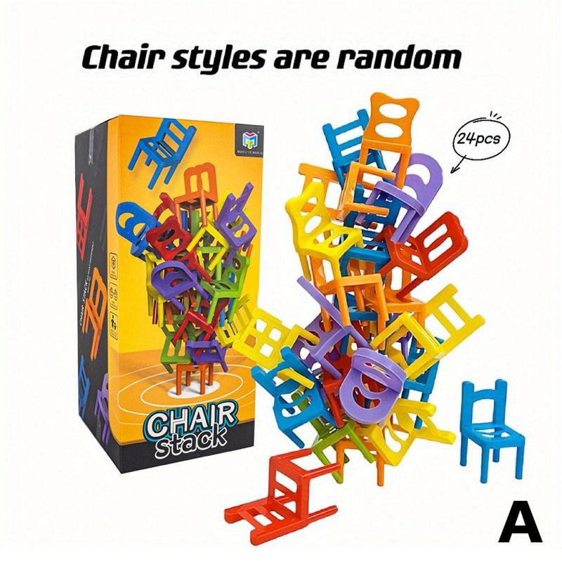 Product Introduction of Colorful Family Board Game A Strategic Educational Toy for Kids Balance Chairs on a Desk to Win N6H3 23