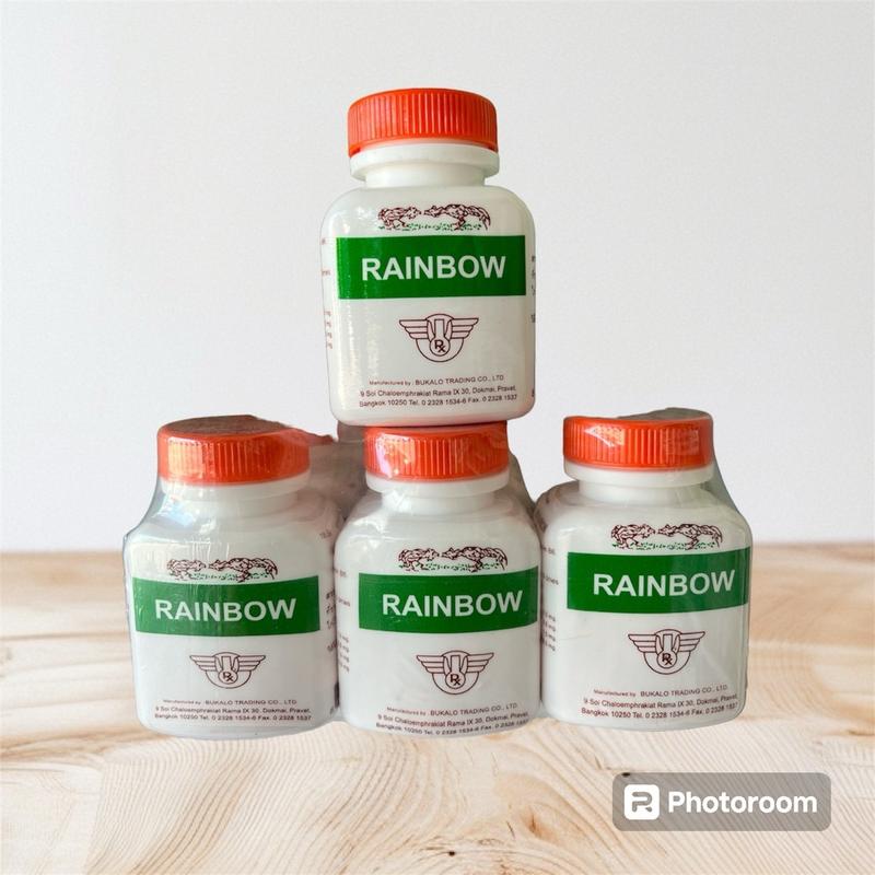 1 lọ RAINBOW (hộp 100 viên) giúp Tăng bo, tăng cơ, tạo khung xương, bóng lông, lên nước máu cho gà đá, gà tre, gà đòn. thuoc ga