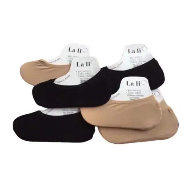 Bộ 10 Đôi Tất Hài LALI Da Chân Cotton Siêu Dai - Made in Korea