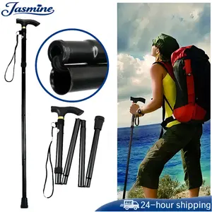 Tongkat Jalan Lipat Alat Bantu Jalan Tiang Trekking Tongkat Portabel Jalan Orang Tua