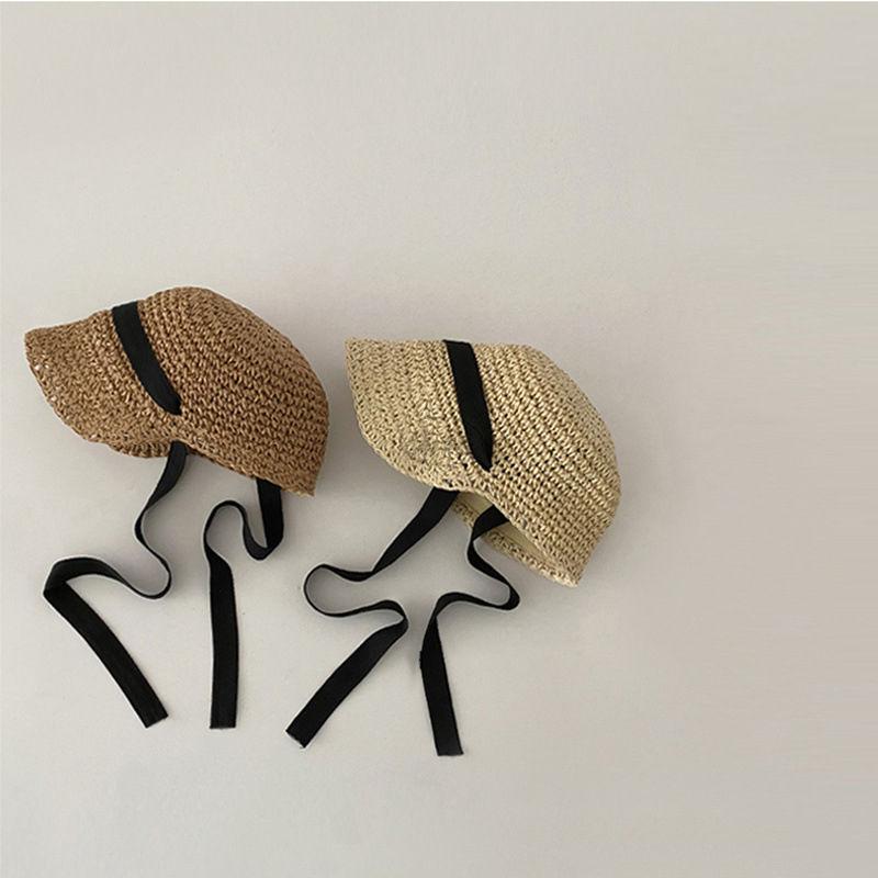 Product Introduction of Children's Hat Summer Baby Girls' Straw Hat Breathable Sun Hat Straw Sun Protection Sun Hat Girls' Outdoor Beach Hat 6