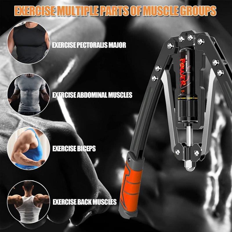 Hand Grip Strength Trainer, 20-200kg Arm Strength Trainer, Chest Expander, Grip Strength Exercise Accessories, Fitness Equipment, At Home Gym Equipment 2