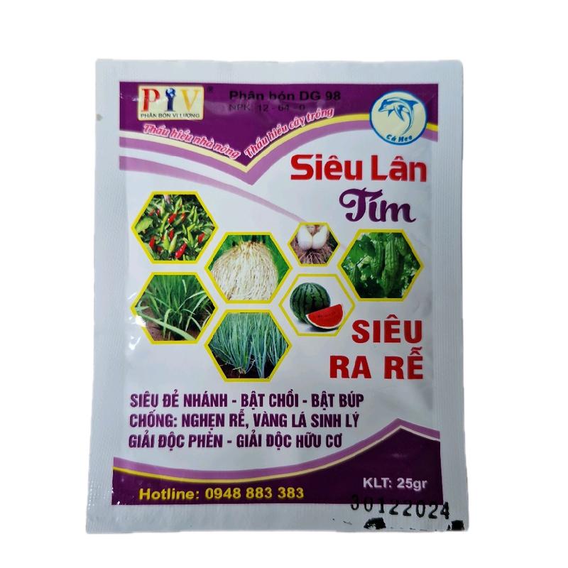 Siêu lân tím 12 - 64 - 0 siêu ra rễ, đẻ nhánh, bật chồi, bật búp 1
