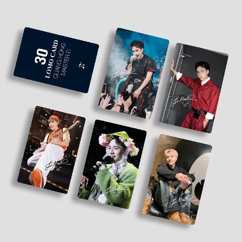 Bộ 30 Lomo Card Cá Nhân Quang Hùng Master D - 2 Mặt Bo Góc 1