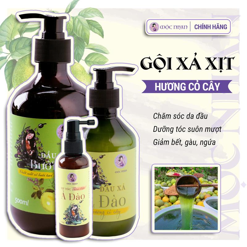 Combo mọc tóc 3 món - Dầu gội bưởi rừng - Dầu xả bưởi - Xịt mọc tóc Dưỡng Tóc Chăm Sóc Tóc