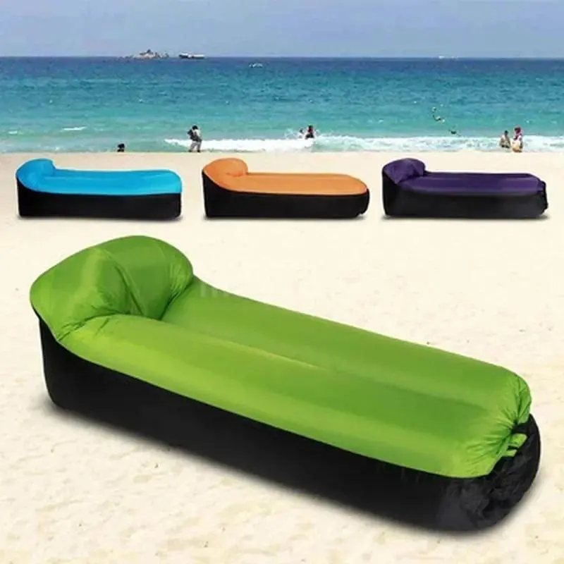 Adult Sofa Lounge Inflatable Bags Fast Air Lazy Bed Waterproof Bag Camping Beach Folding Chair Sleeping