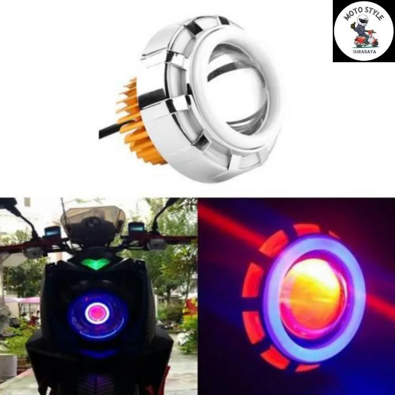 LAMPU PROJIE LED DEPAN UBUR UBUR U25 V10 RUNNING FLASH MODEL UBUR UBUR 1