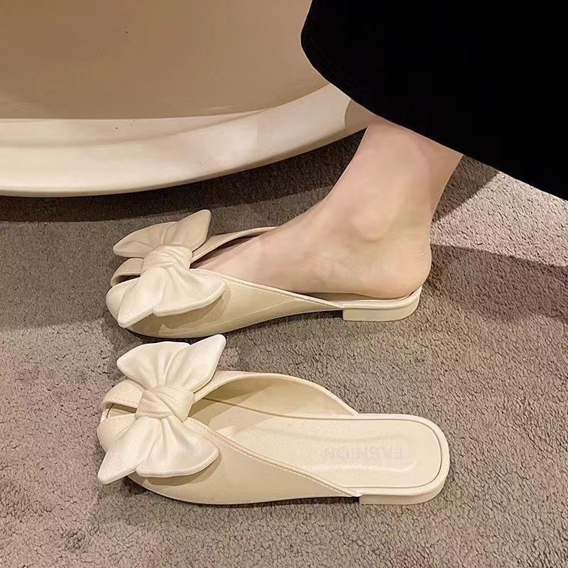 Product Introduction of Dép Bít Mũi Phẳng, Thời Trang Mới, Dễ Phối Đồ Mũ Ngón Chân, Bán Dép, Dành Cho Nữ, Có Thể Đeo Ngoài Trời, Thích Hợp Cho Mùa Hè, Dép Bít Mũi, 20242024 4