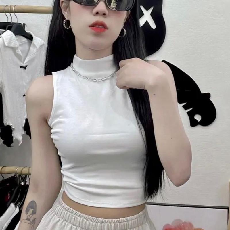 Áo 3 lỗ croptop vải thun contton Nữ Women size dưới 53kg mã h77