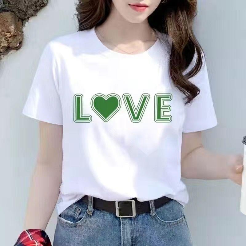 Áo Thun ngắn Tay Hàng Mới Về Cho Học Sinh Nữ, Phong Cách Hàn Quốc, Áo Thun Trắng, Hợp Xu hướng, Dáng Rộng Vừa Vặn, Trang Phục Bạn Thân, Mùa Hè 2023 1