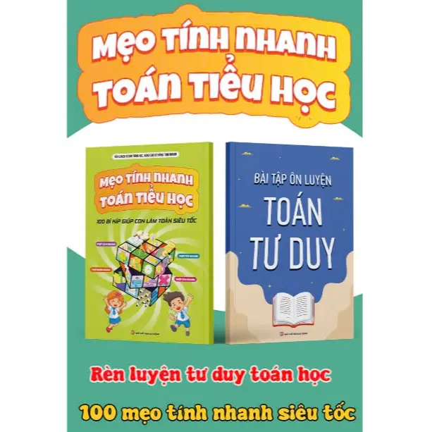 Sách - Combo 2 quyển "Mẹo tính nhanh toán tiểu học " và "Bài Tập Ôn Luyện "