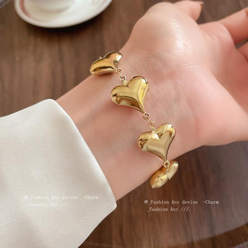 Vòng Tay Tình Yêu, Chất Liệu Thép Titan Và Thép Không Gỉ, Phong Cách Ngầu Cá Tính, Giá Cả Phải Chăng, Sang Trọng, Cao Cấp, Đơn Giản Và Thanh Lịch, Trang Sức Tay, Thích Hợp Cho Nữ, Bán Buôn Có Sẵn