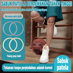 Jasmani Cincin Lutut Basket Anti Nyeri Sendi & Stabilisasi Patela - Dukungan Anti Gigit untuk Pria & Wanita, Model [Model Name], Ukuran [Measurement]