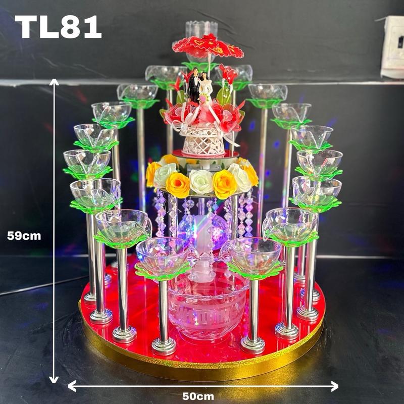 THÁP RƯỢU SÂM BANH TRỤ INOX BỀN BỈ SANG TRỌNG 1