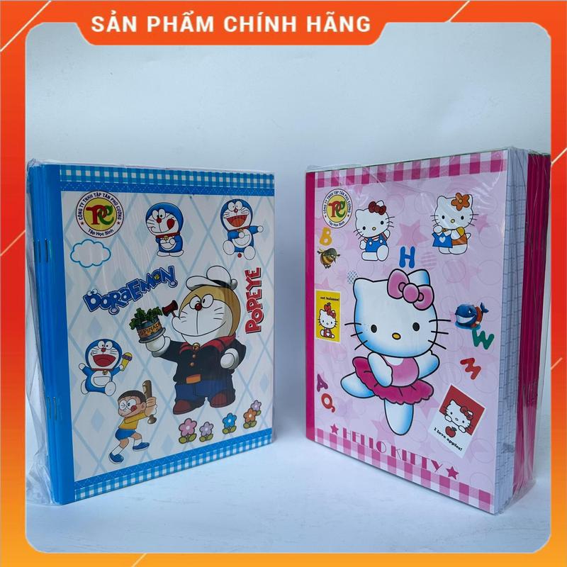 Bộ 10 quyển Vở Học Sinh A5 kẻ ngang 96 trang giấy dày và trắng dành cho Bé Trai và Bé Gái - Kèm theo nhãn vở và bao kính khi mua hàng