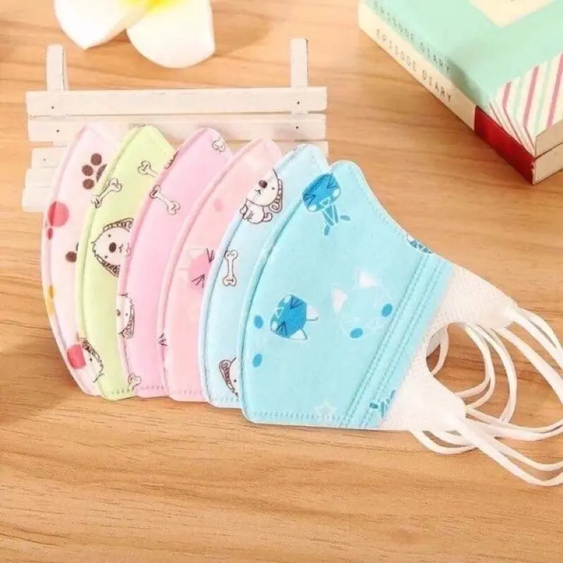cobo 5 Khẩu Trang 3 Lớp Chống Bụi, Kháng Khuẩn Cho Trẻ Em - Bộ 5 Chiếc Bảo Vệ Sức Khỏe 3