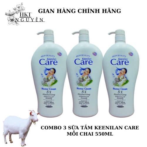 Combo 3 chai sữa tắm Lavender Care hương sữa dê 550ml - Dưỡng Body