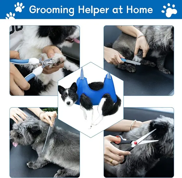 TOBY CHEAP Pet Cat Grooming Hammock Helper Sarung Mandi Anjing Kucing Tas Gantung 0