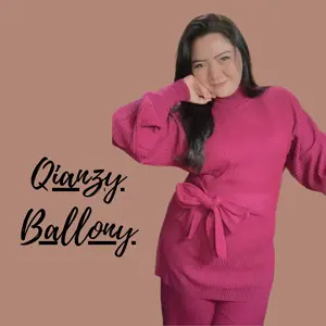 INDIRA Atasan Wanita Oversize QIANZI BALLONY Rajut Halus Premium Knitwear Baju Tangan Panjang