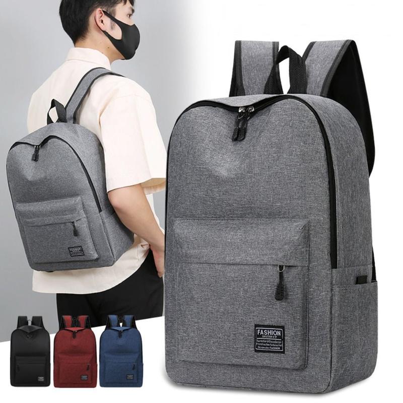 Chất lượng cao Vải Oxford Ba lô đa năng Đen xám xanh lam đỏ 15 inch Túi đựng máy tính Có thể giặt Túi du lịch Unisex
