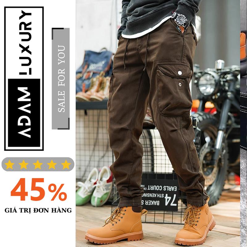 Quần Jogger Kaki 6 Túi Nam Nữ Thiết Kế Trẻ Trung, Năng Động, Thoáng Mát [JG 6 TÚI] Sport Cotton