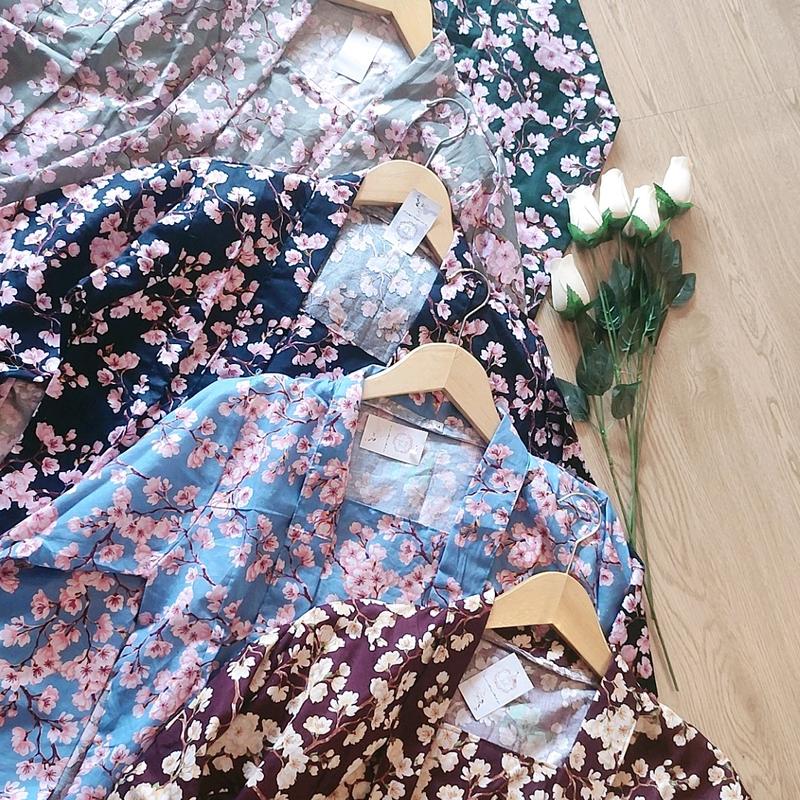 Kebaya Kutubaru Sakura Floral Bunga Cantik Modern Bridesmaids Cotton 5