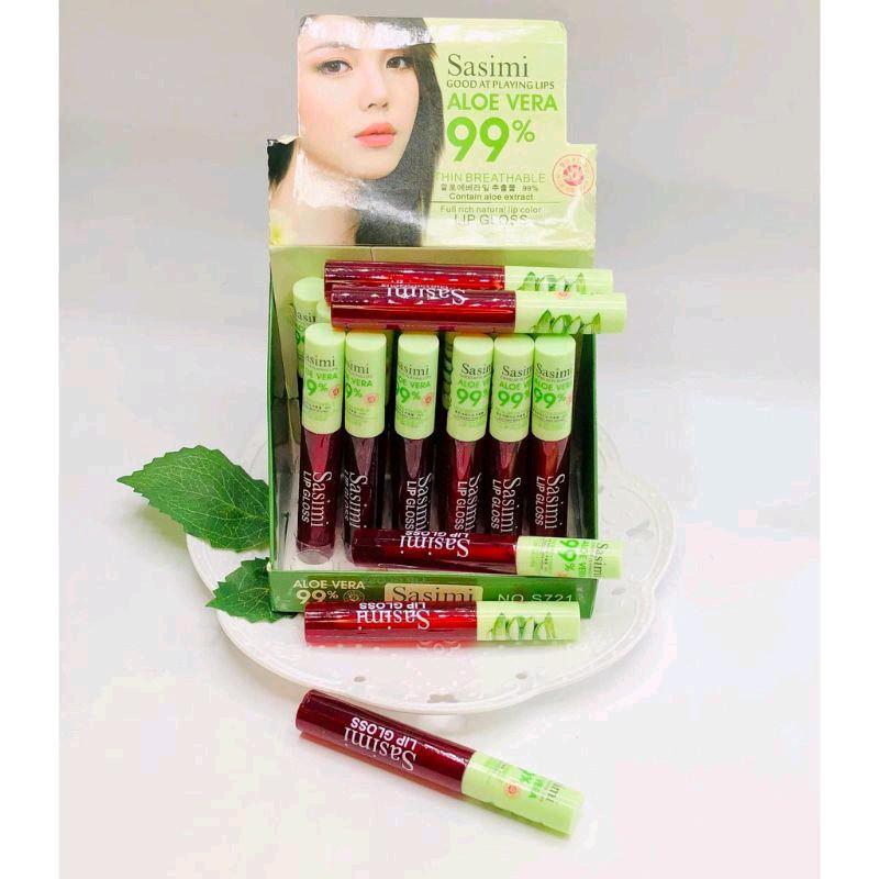 Liptint Sasimi Aloe Vera Lipstick Bibir 2