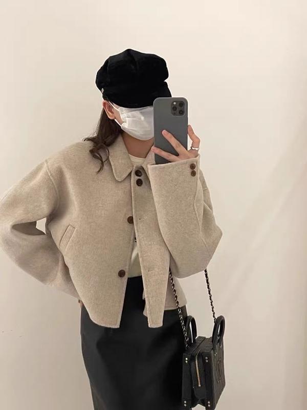  Áo khoác dạ tiêu dáng vừa Miho house 