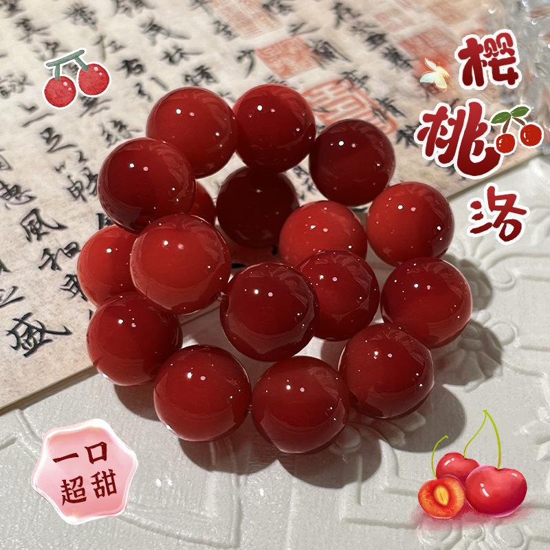 Natural Green Floating Textured Bodhi Bead Bracelet round Beads Prayer Beads Bracelet Unisex 6