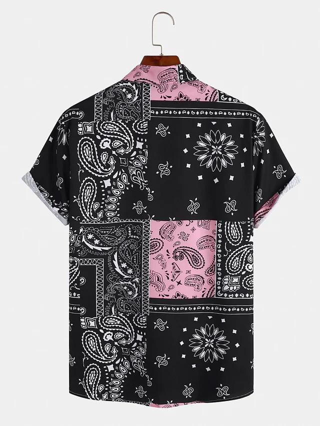 Product Introduction of Hot selling men's short sleeve shirt summer solid color lapel casual beach style streetwear 2