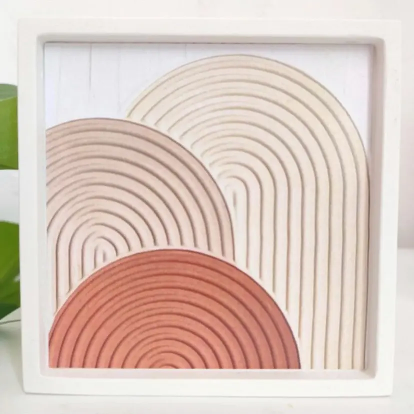Concrete ART : Pajangan Aesthetic Dekorasi Rumah Props Foto / 10x10cm / Properti Fotografi / Souvenir Gift Hampers Kado Frame Unik /Pajangan Texture Art / Painting / Hiasan Dinding Wall Decor Murah