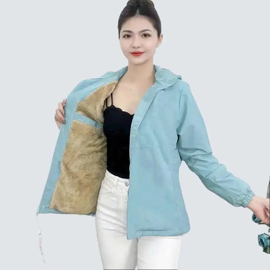 Áo khoác Gió Một Màu Nam Nữ 2 Lớp LÓt Lông Dày Cao Cấp Chống Nước Có lót Nỉ Lót Lưới - Đen, Xanh Đậm, Hồng, Xanh Nhạt, Xanh Ngọc