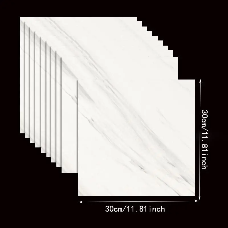 Self-adhesive Design Wall Sticker, 10pcs/set Waterproof & Moisture-proof Decorative Wall Panel, Modern 3D Wall Sticker for Kitchen & Bathroom, Home 2